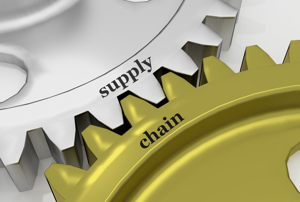 Supply Chain on a Mechanism of silver and bronze gears